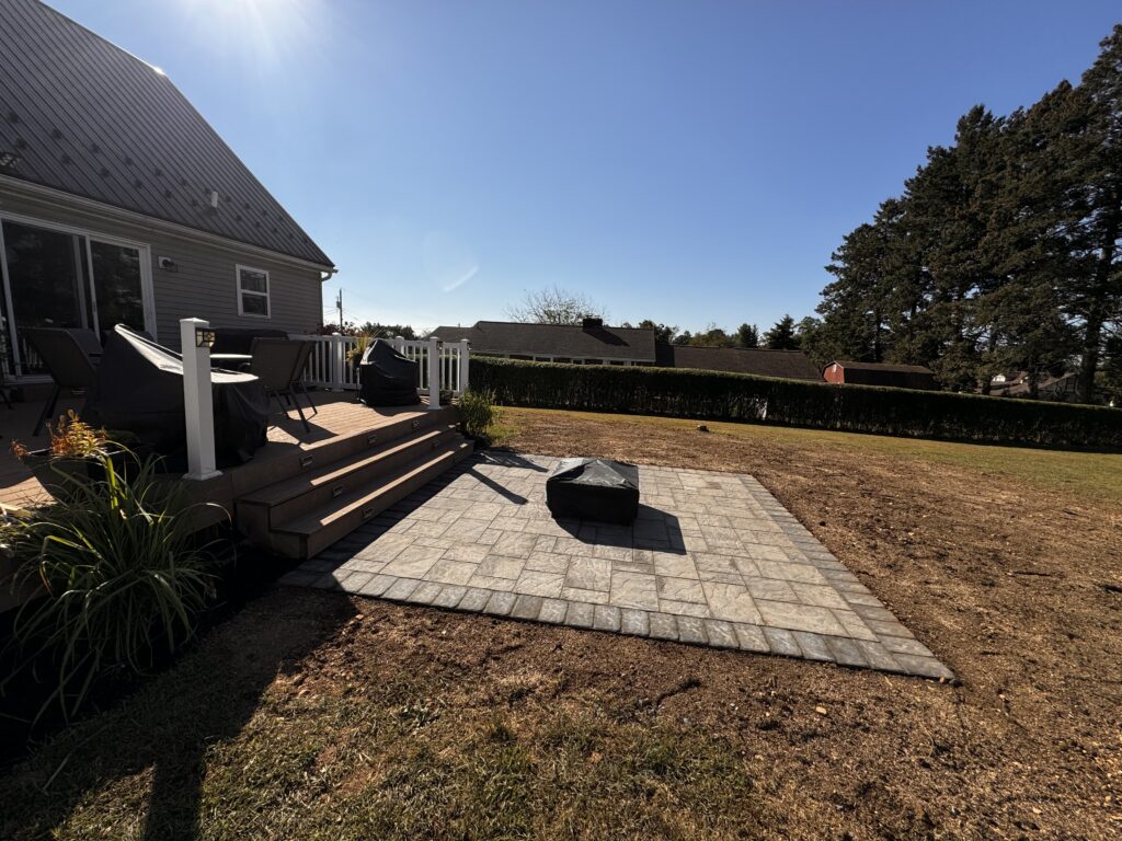 Patio installation