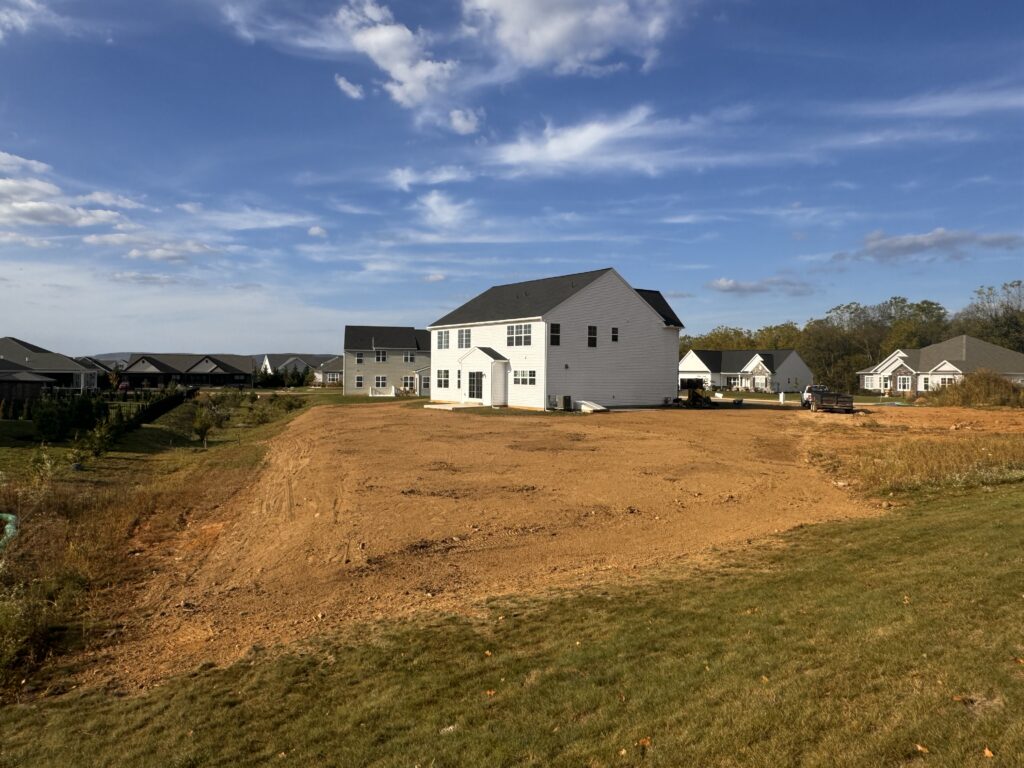 Water pooling in yard